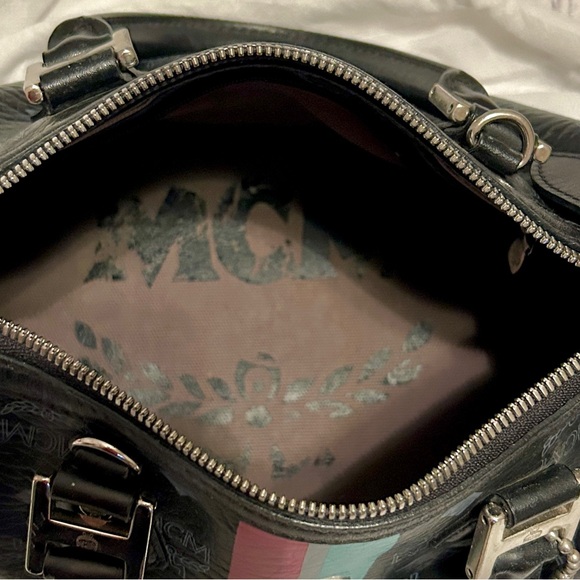 MCM Black Boston Dog Bone Bag - EUC - Picture 15 of 16